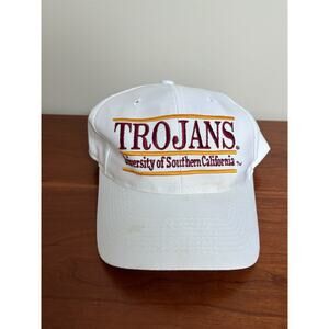 Vintage 90’s The Game Split Bar USC Trojans White SnapBack Hat